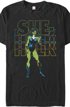 Retro She-Hulk Marvel Comics T-Shirt