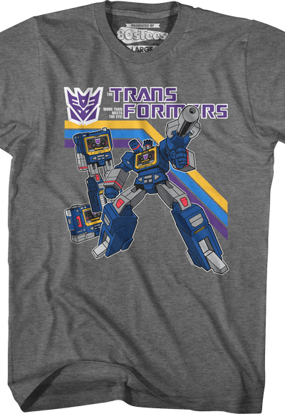 Retro Soundwave Collage Transformers T-Shirt