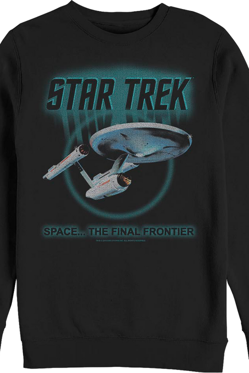 Retro Space The Final Frontier Star Trek Sweatshirtmain product image
