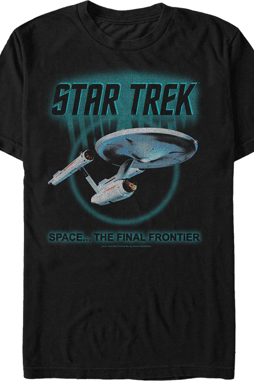 Retro Space The Final Frontier Star Trek T-Shirtmain product image