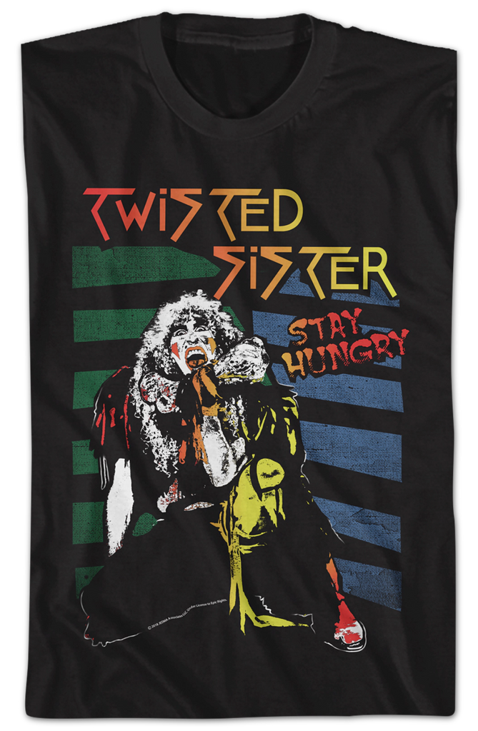 Retro Stay Hungry Twisted Sister T-Shirt