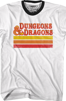 Retro Stripes Dungeons & Dragons Ringer Shirt