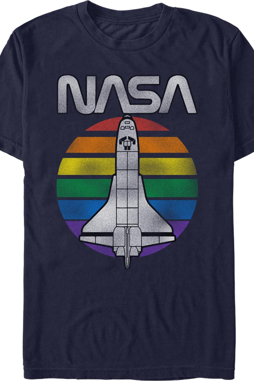 Retro Stripes NASA T-Shirtmain product image