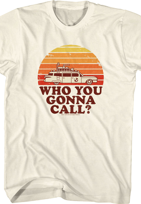 Retro Sunset Ghostbusters T-Shirt