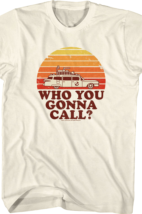 Retro Sunset Ghostbusters T-Shirtmain product image