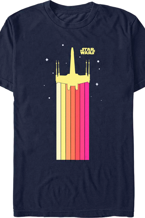Retro X-Wing Trails Star Wars T-Shirtmain product image