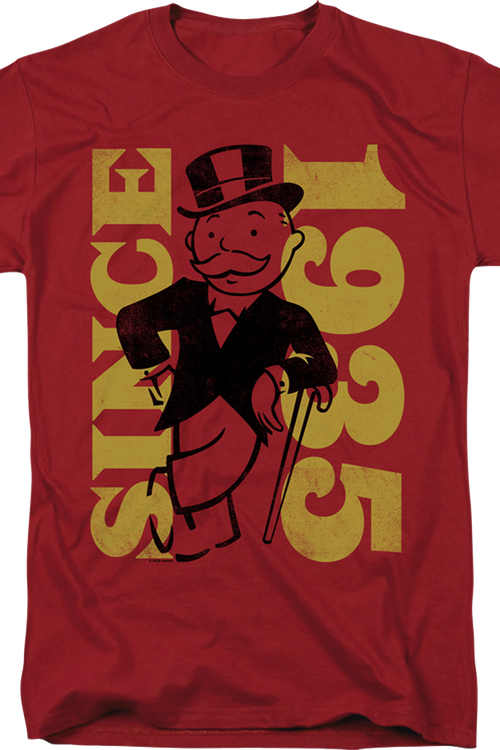 Rich Uncle Pennybags Since 1935 Monopoly T-Shirtmain product image