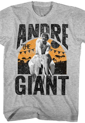 Riding An Elephant Andre The Giant T-Shirt