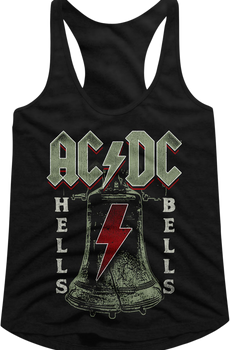 Ladies Ringin' Hells Bells ACDC Racerback Tank Top
