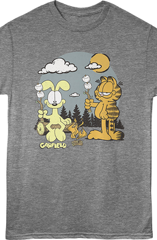 Roasting Marshmallows Garfield T-Shirt