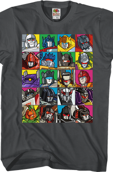 Robot Collage Transformers T-Shirt