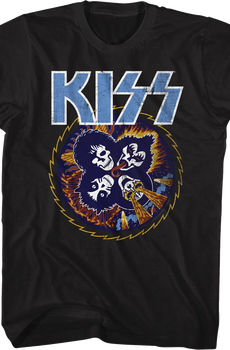 Rock and Roll Over Skulls KISS T-Shirt