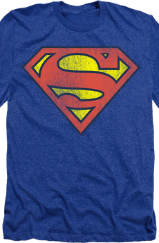 Royal Heather Superman Logo DC Comics T-Shirt