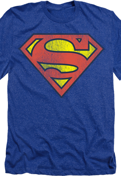 Royal Heather Superman Logo DC Comics T-Shirt