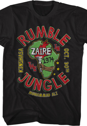 Rumble In The Jungle 1974 Muhammad Ali T-Shirt