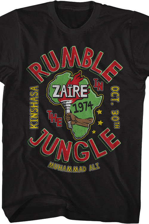 Rumble In The Jungle 1974 Muhammad Ali T-Shirtmain product image