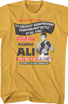 Rumble In The Jungle Poster Muhammad Ali T-Shirt