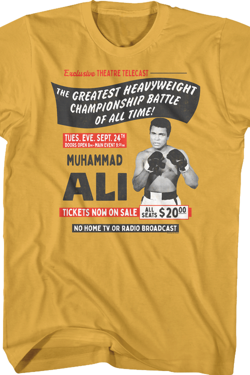 Rumble In The Jungle Poster Muhammad Ali T-Shirtmain product image