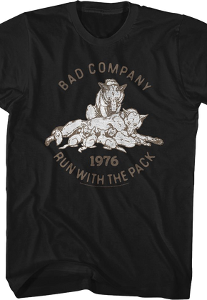 Run With The Pack 1976 Bad Company T-Shirt