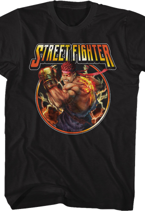 Ryu Lightning Bolts Street Fighter T-Shirt