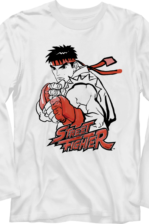 Ryu Street Fighter Long Sleeve Shirtmain product image
