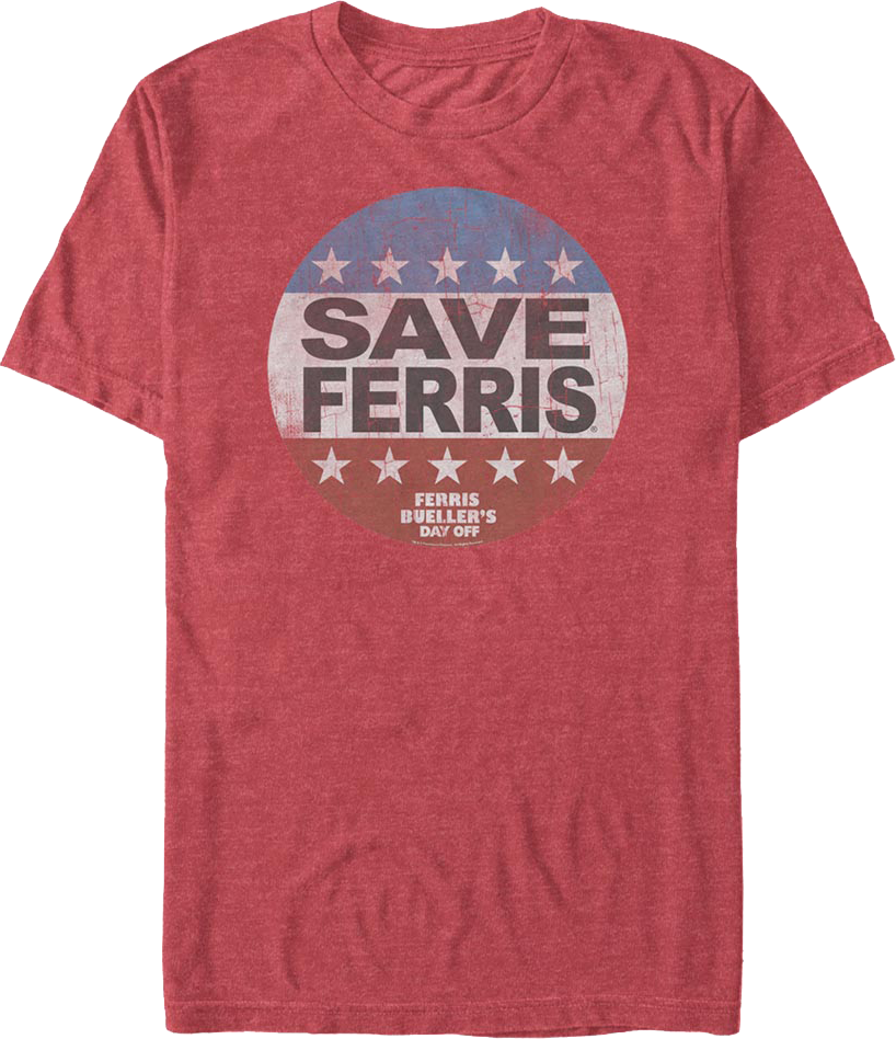 Ferris Bueller T Shirt Save Ferris, Day Off, 80s Movie - Foto 6