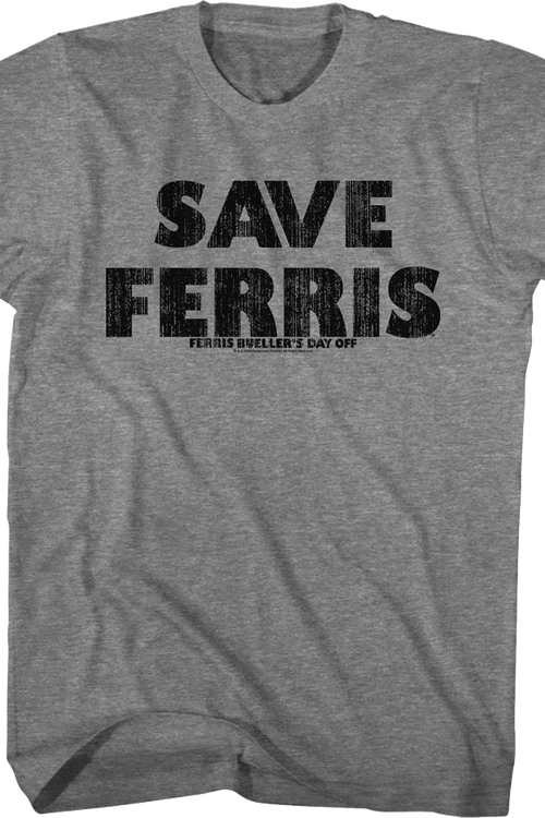 Save Ferris Distressed Ferris Bueller's Day Off T-Shirtmain product image