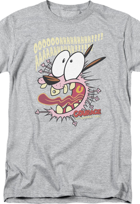 Scream Courage The Cowardly Dog T-Shirt