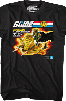 Serpentor Air Chariot Box Art GI Joe T-Shirt