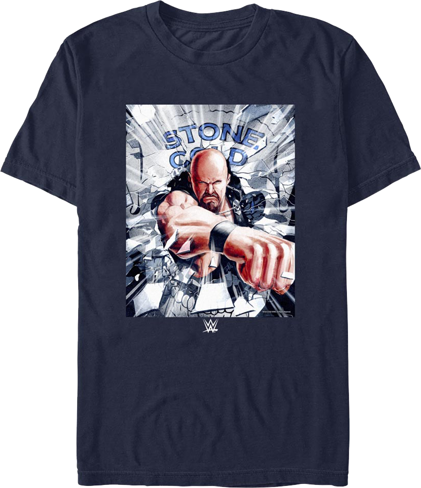Shattered Glass Stone Cold Steve Austin T-Shirt