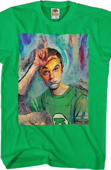 Sheldon Painting Big Bang Theory T-Shirt