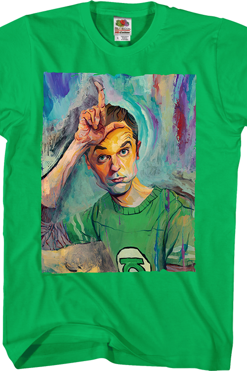 Sheldon Painting Big Bang Theory T-Shirtmain product image