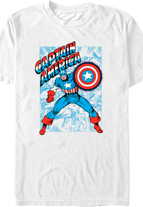 Shielded Captain America Marvel Comics T-Shirt