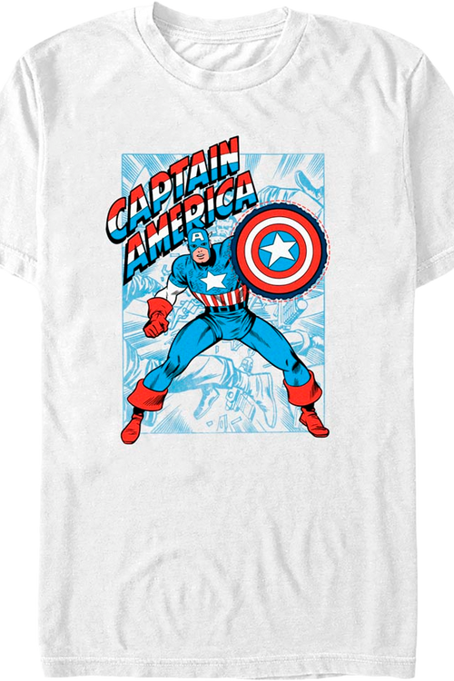 Shielded Captain America Marvel Comics T-Shirtmain product image