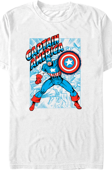 Shielded Captain America Marvel Comics T-Shirt