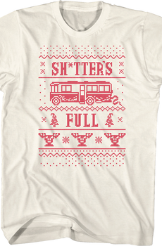 Shitter's Full Faux Ugly Sweater Christmas Vacation T-Shirt