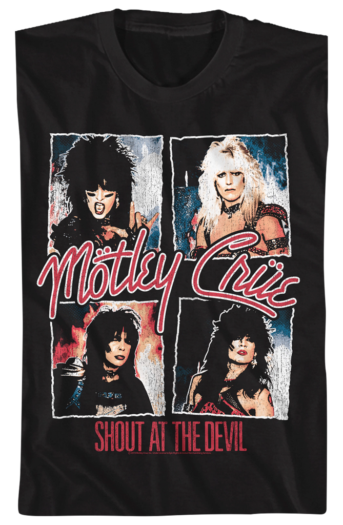 Shout At The Devil Motley Crue T-Shirt: Motley Crue Mens T-shirt