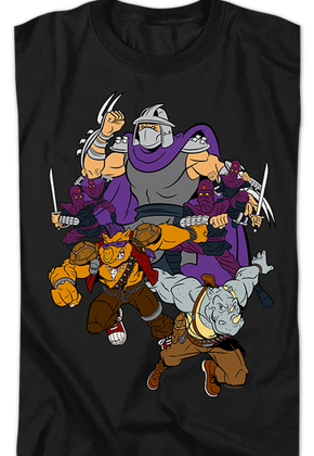Shredder And Foot Clan Teenage Mutant Ninja Turtles T-Shirt