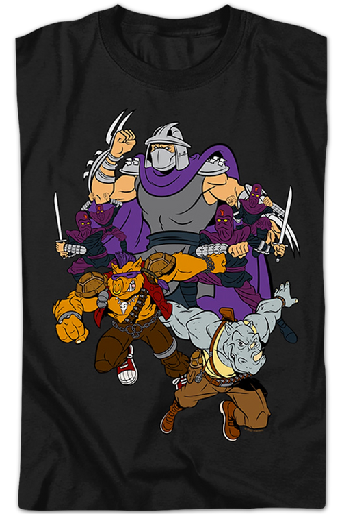 Shredder And Foot Clan Teenage Mutant Ninja Turtles T-Shirtmain product image