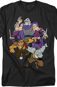 Shredder And Foot Clan Teenage Mutant Ninja Turtles T-Shirt