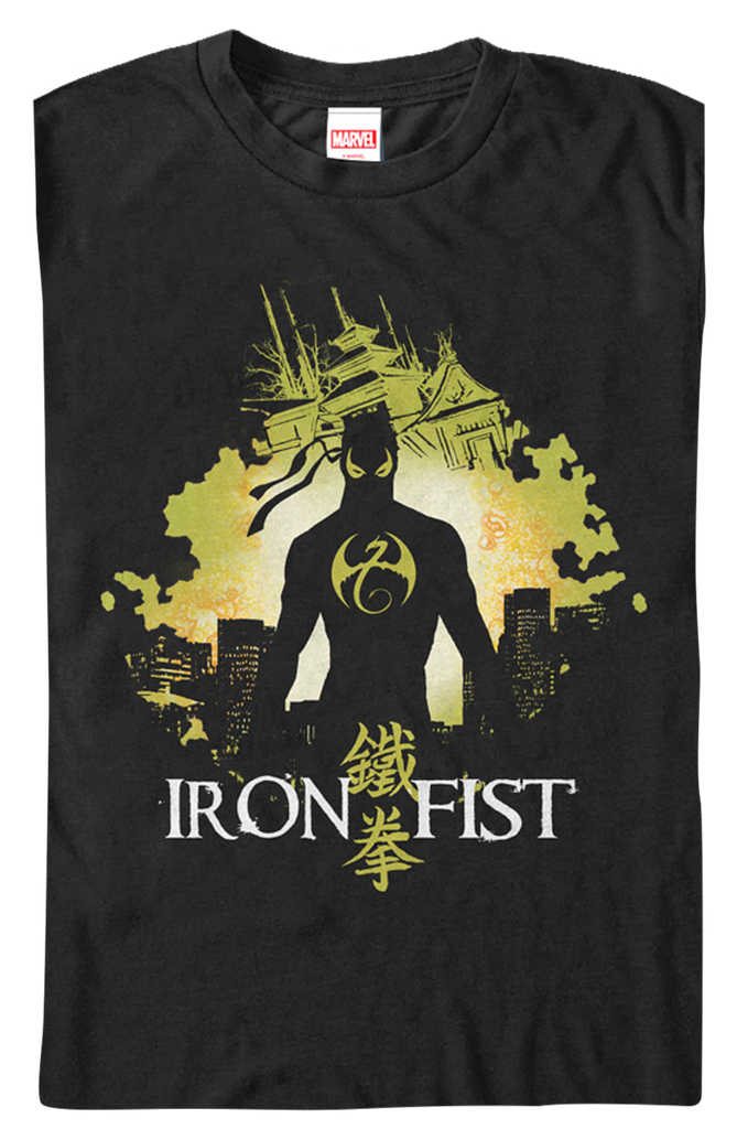 T-Shirt Iron Fist Supereroe Gildan Unisex In Cotone – Nuova Senza Etichette