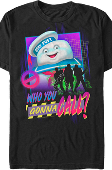 Silhouettes Who You Gonna Call Ghostbusters T-Shirt