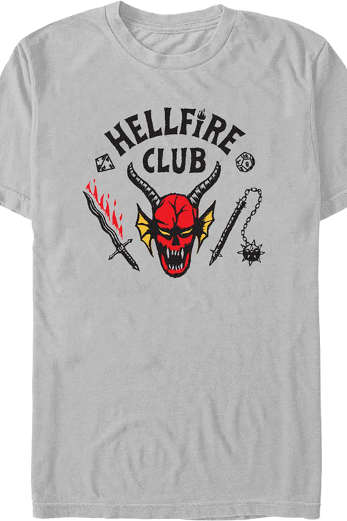 Silver Hellfire Club Stranger Things T-Shirtmain product image