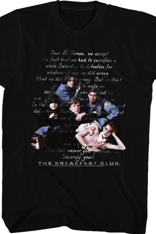 Sincerely Yours Breakfast Club T-Shirtmain product image