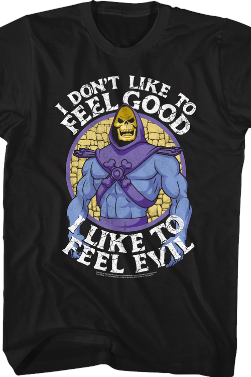 Skeletor I Like to Feel Evil Masters of the Universe T-Shirtmain product image