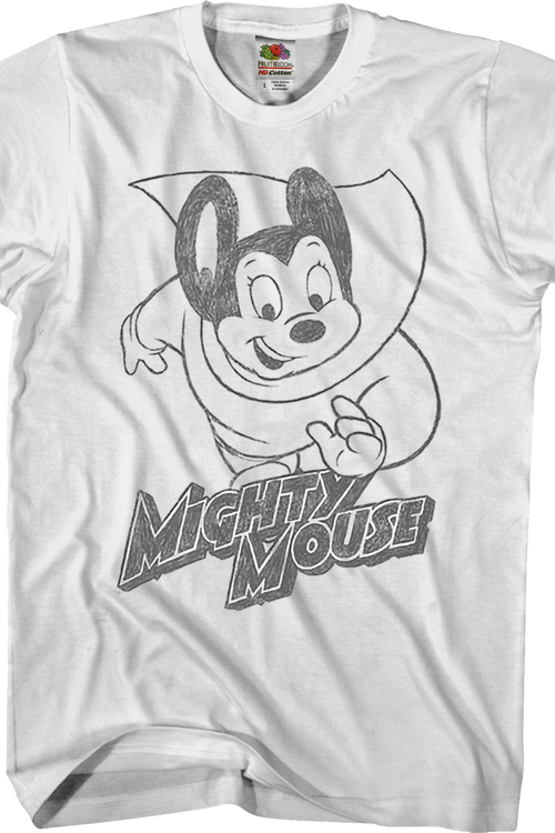 Sketch Mighty Mouse T-Shirtmain product image