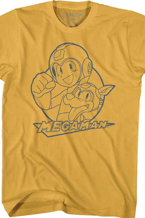 Sketch of Rush and Mega Man T-Shirtmain product image