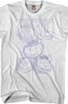 Sketches Where The Wild Things Are T-Shirt