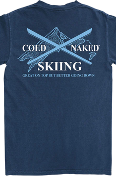 Skiing Coed Naked T-Shirt