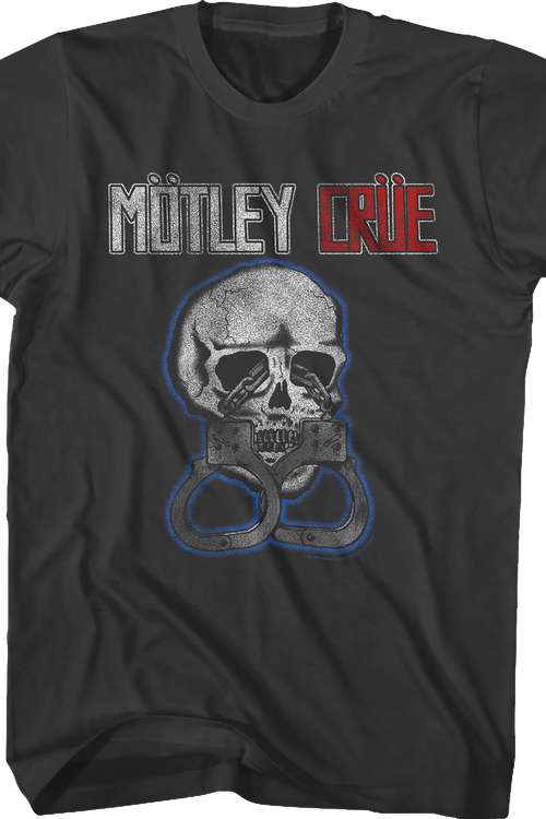 Skull And Handcuffs Motley Crue T-Shirtmain product image